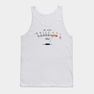 Volume VU Meter Vintage Audio Engineer Recording Studio Gear Head Musician Guitar Shirt Classic Retro Version Tank Top